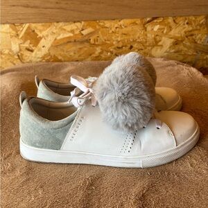 Skechers Street Moda - Pom Street White Leather Sneakers Size 8